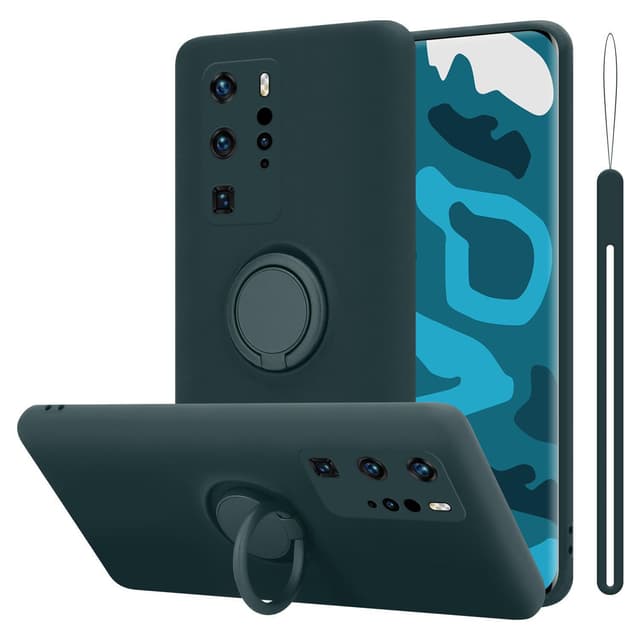 Deksel Huawei P40 PRO / P40 PRO+ Ring Case (grønn)