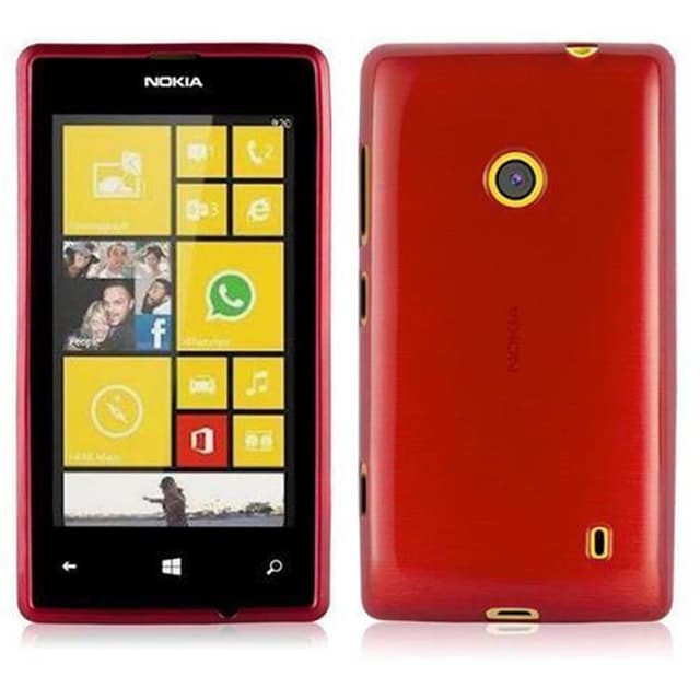 Nokia Lumia 525 Skal Fodral Case (Röd)