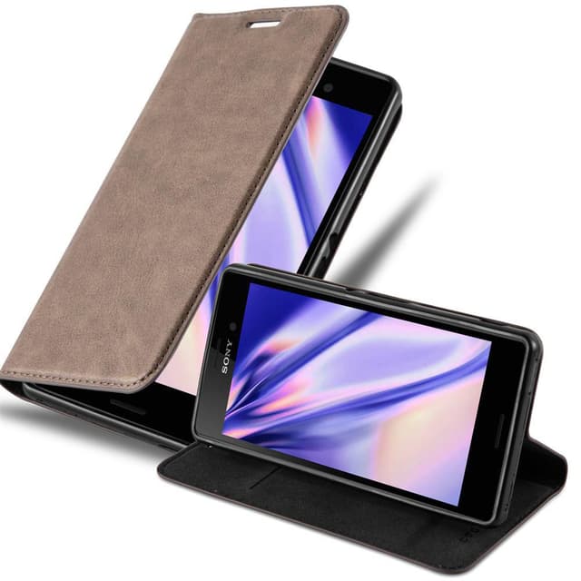 Sony Xperia M4 AQUA Skal Fodral Case (Brun)