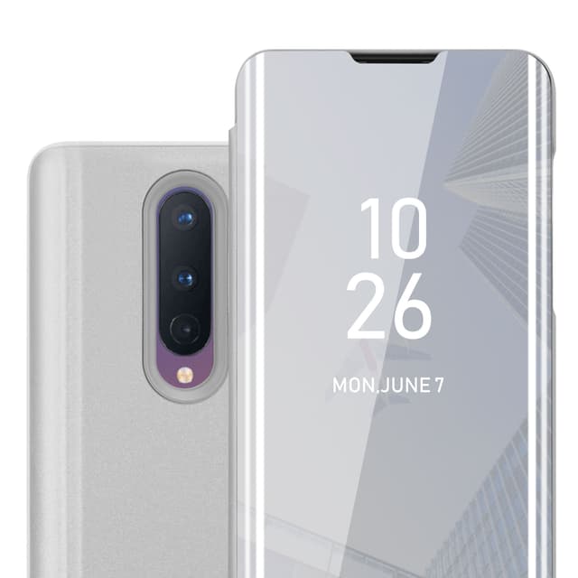 OnePlus 8 Plånboksfodral Skal (Silver)