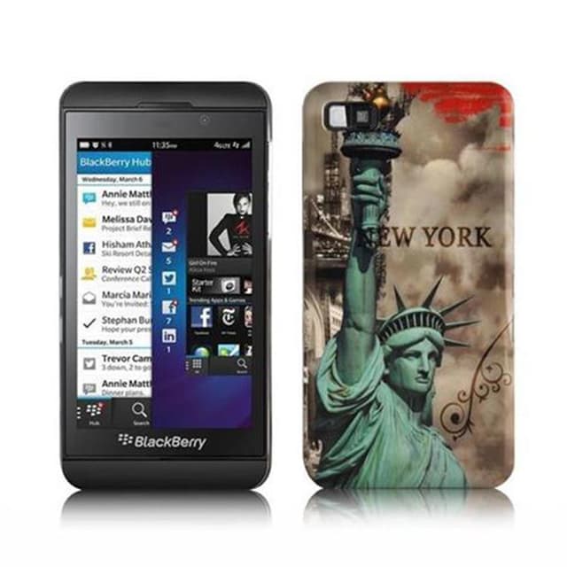 Blackberry Z10 Suojakuori Case Cover (Ruskea)