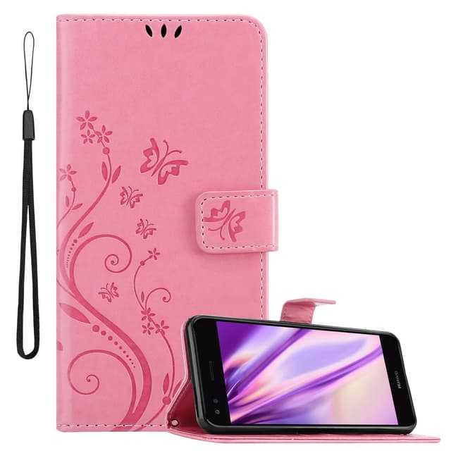 Huawei Y6 PRO 2017 Pungetui Cover Case (Lyserød)