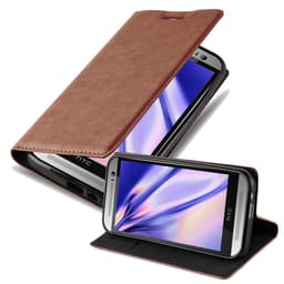 HTC ONE M8 Suojakuori Lompakkokotelo (Ruskea)