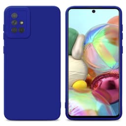 Samsung Galaxy A71 4G Deksel cover case (blå)