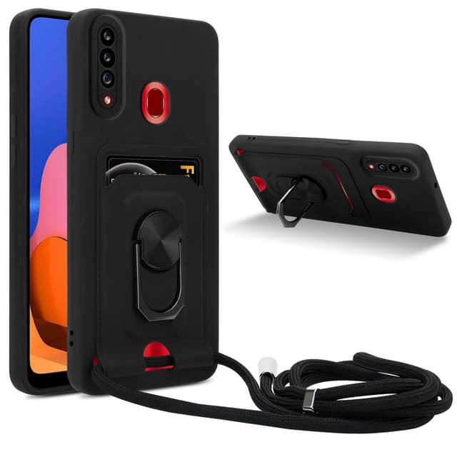 Samsung Galaxy A20s Etui Kæde Cover(Sort)