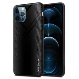 iPhone 12 PRO MAX Suojakuori Suojakotelo (Musta)