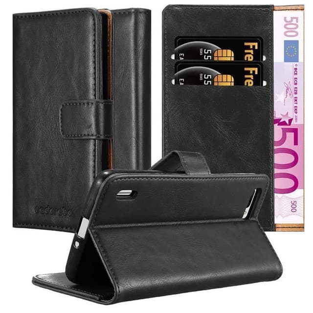 Honor 6 PLUS lommebokdeksel etui (svart)