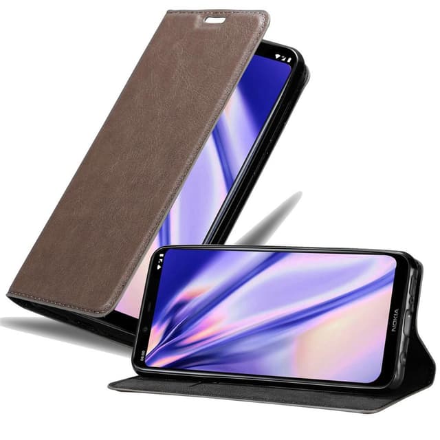 Nokia 8.1 Cover Etui Case (Brun)