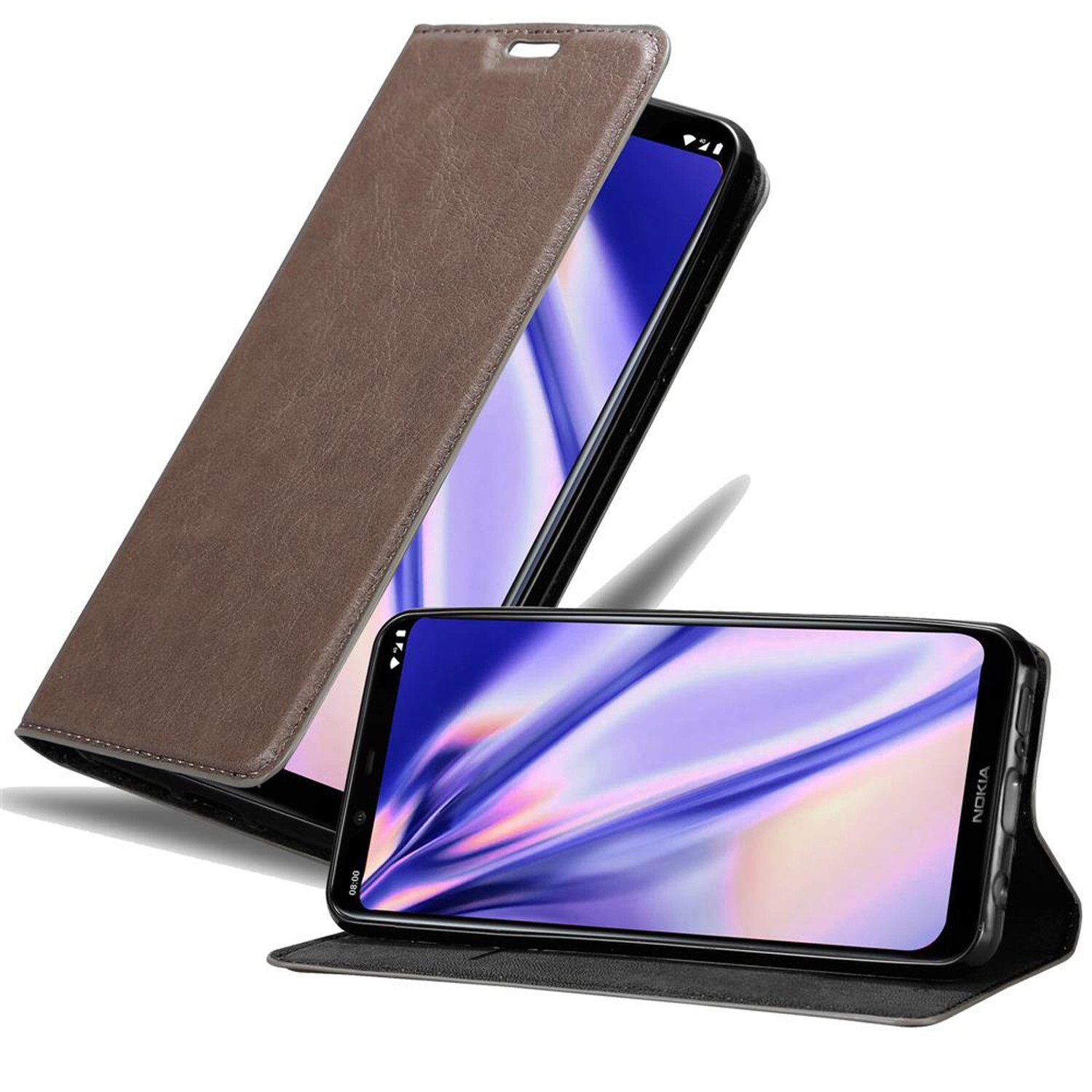 Nokia 8.1 Skal Fodral Case (Brun)