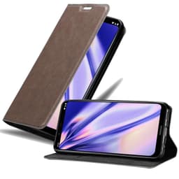 Nokia 8.1 Suojakuori Lompakkokotelo (Ruskea)