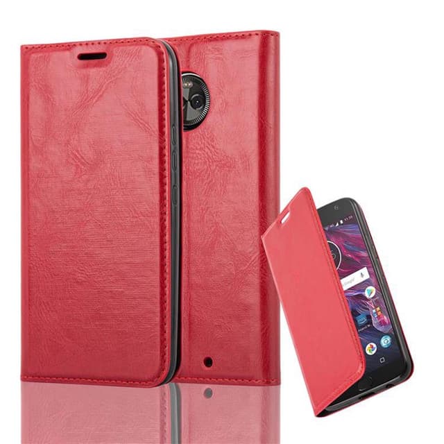 Motorola MOTO X4 Suojakuori Lompakkokotelo (Punainen)
