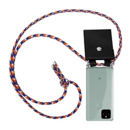 Google PIXEL 5 Deksel med Halskjede (blå)