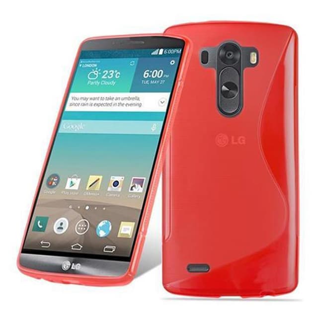 LG G3 STYLUS Skal Fodral Case (Röd)