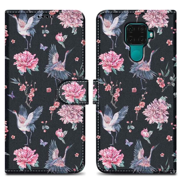 Huawei MATE 30 LITE lommebokdeksel etui (svart)