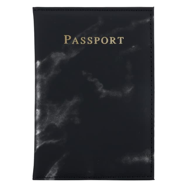 etui i kunstlær i 2 deler for beskyttelse av pass og
