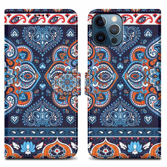 iPhone 13 PRO Suojakuori Lompakkokotelo (Sininen)