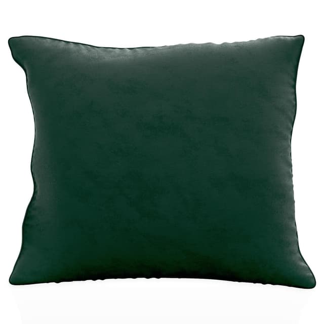Putetrekk 40x40 cm dekorativ i fløyel (grønn)