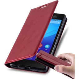 Sony Xperia M5 lommebokdeksel deksel (rød)