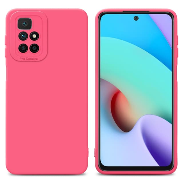 Xiaomi RedMi 10 Skal Fodral Case (Röd)