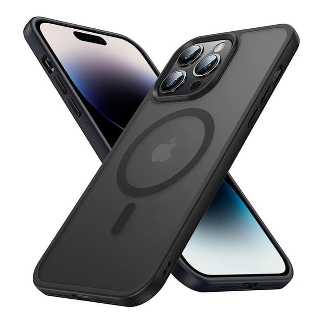 iPhone 14 PRO Skal Fodral kompatibel MagSafe (Svart)