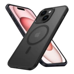 iPhone 15 PLUS Skal Fodral kompatibel MagSafe (Svart)
