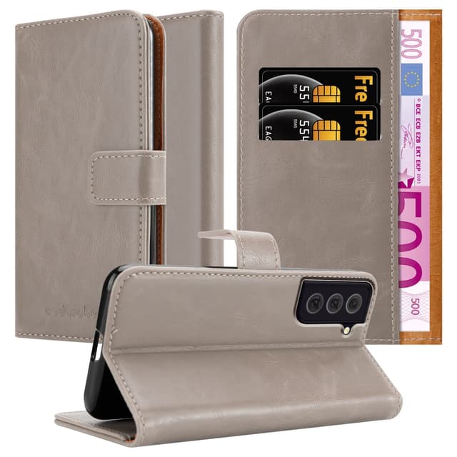 Samsung Galaxy S22 PLUS lommebokdeksel etui (brun)