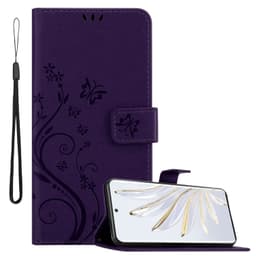 Honor 70 Suojakuori Lompakkokotelo (Violetti)