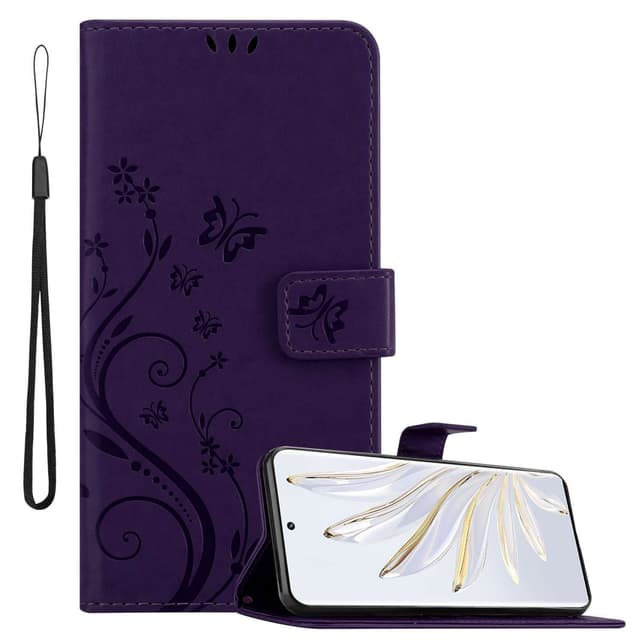 Honor 70 Suojakuori Lompakkokotelo (Violetti)