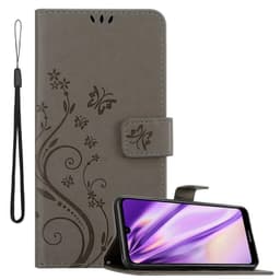 Huawei Y6 2019 Plånboksfodral Skal (Grå)