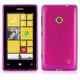 Nokia Lumia 525 Suojakuori Kotelo (Vaaleanpunainen)
