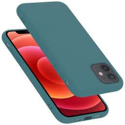 iPhone 12 MINI silikondeksel case (grønn)
