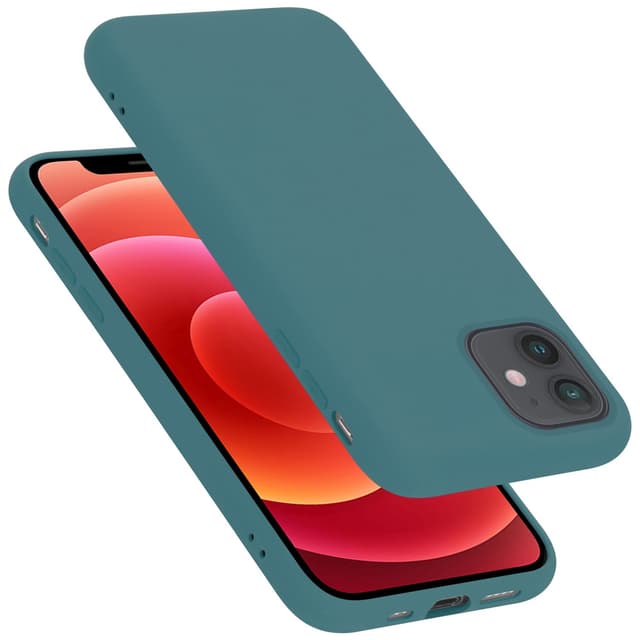iPhone 12 MINI silikondeksel case (grønn)