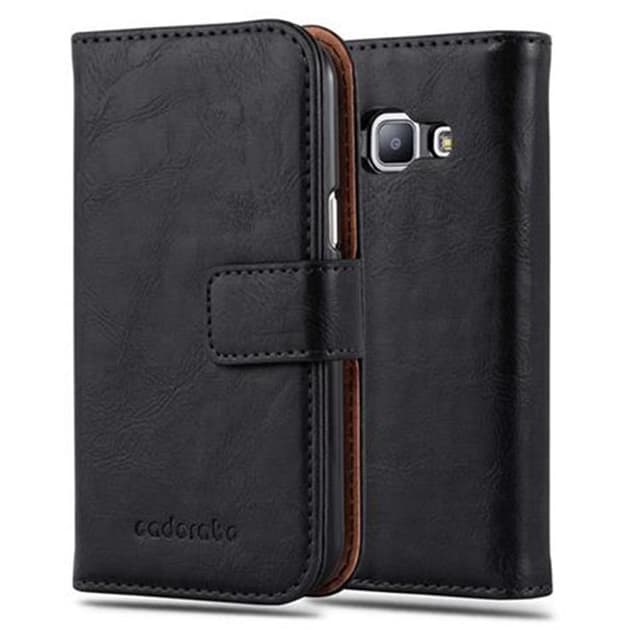 Samsung Galaxy J1 2015 lommebokdeksel etui (svart)
