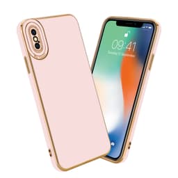iPhone X / XS Suojakuori Suojakotelo (Vaaleanpunainen)