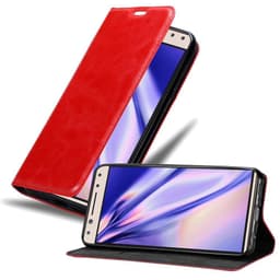 Alcatel 5 Suojakuori Lompakkokotelo (Punainen)