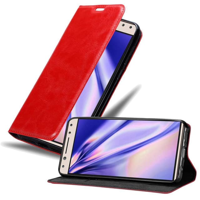 Alcatel 5 Suojakuori Lompakkokotelo (Punainen)