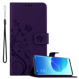 Oppo Reno6 PRO 5G Plånboksfodral Skal (Lila)