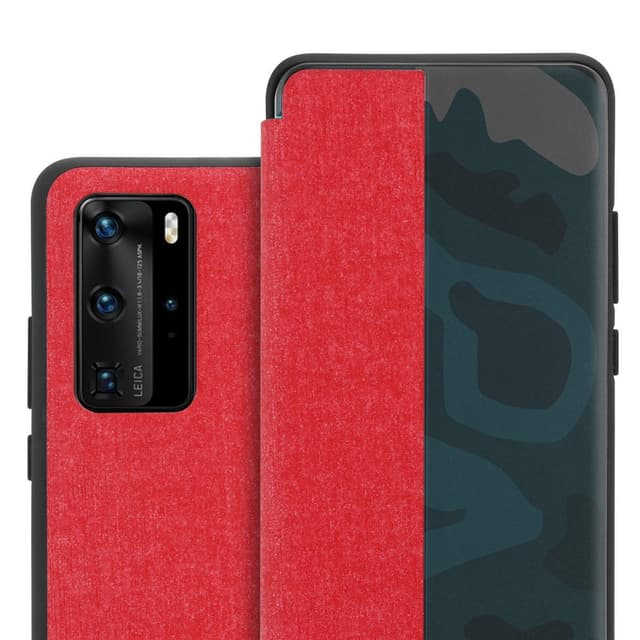 Huawei P40 PRO / P40 PRO+ Plånboksfodral Skal (Röd)