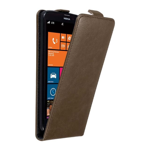 Nokia Lumia 1320 Suojakuori Lompakkokotelo (Ruskea)