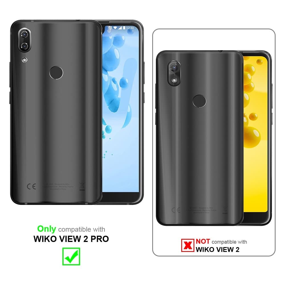 N NEWTOP Pellicola In Vetro Temperato 9H Per Wiko View 2 Pro – 2 Pezzi, Spessore 0.33mm, Trasparente, Con Kit Di Applicazione, Anti Graffio E Anti Urto