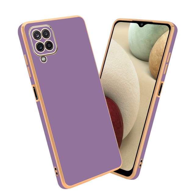 Samsung Galaxy A12 / M12 Skal Fodral Case (Lila)