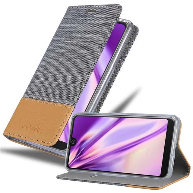 WIKO VIEW 2 PRO Suojakuori Lompakkokotelo (harmaa)