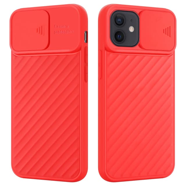 iPhone 12 MINI Skal Fodral Case (Röd)