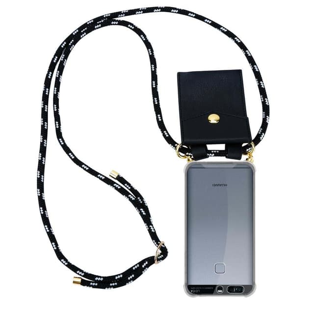 Huawei P9 Etui Cover Kæde (Sort)