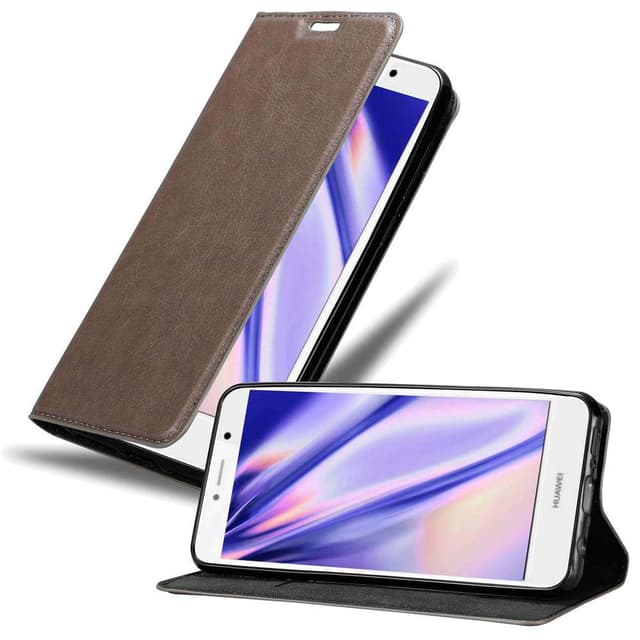 Huawei Enjoy 7 PLUS Cover Etui Case (Brun)