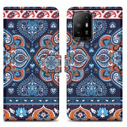 Oppo A94 5G Plånboksfodral Skal (Blå)