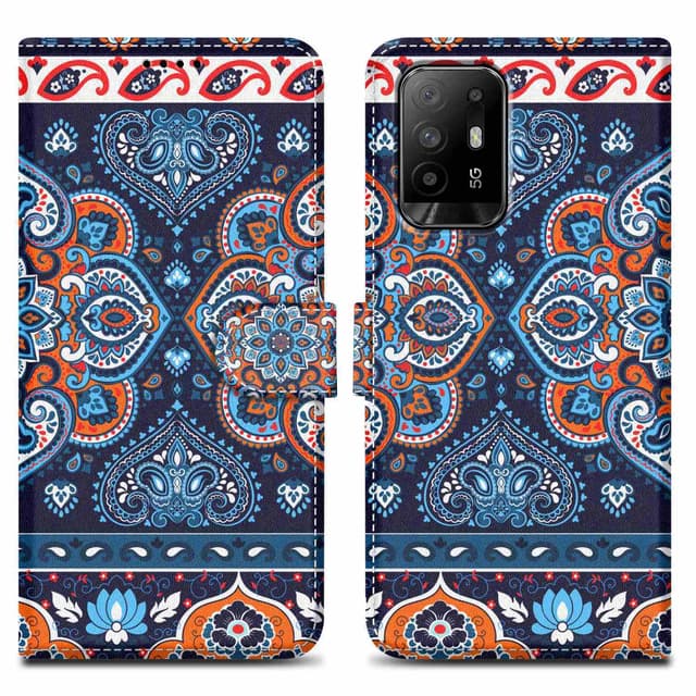 Oppo A94 5G Pungetui Cover Case (Blå)