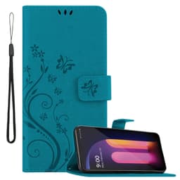 LG V60 ThinQ Plånboksfodral Skal (Blå)
