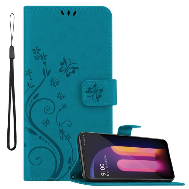 LG V60 ThinQ Pungetui Cover Case (Blå)