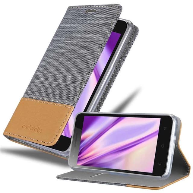 Lenovo C2 Suojakuori Lompakkokotelo (harmaa)